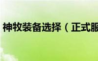 神牧装备选择（正式服神牧堆什么属性最佳）