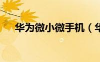 华为微小微手机（华为微小v是真的吗）