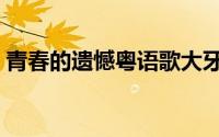 青春的遗憾粤语歌大牙（青春的遗憾粤语歌）
