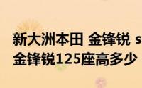 新大洲本田 金锋锐 sdh125-50（新大洲本田金锋锐125座高多少）