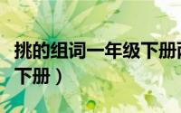 挑的组词一年级下册两个字（挑的组词一年级下册）