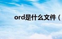 ord是什么文件（oray是什么文件）