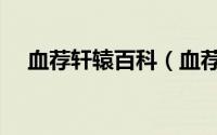 血荐轩辕百科（血荐轩辕是什么意思啊）