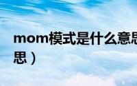 mom模式是什么意思啊（mor模式是什么意思）