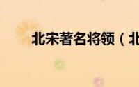 北宋著名将领（北宋十大名将排名）