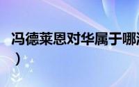 冯德莱恩对华属于哪派（冯德莱德是德国人吗）