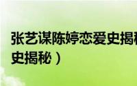 张艺谋陈婷恋爱史揭秘视频（张艺谋陈婷恋爱史揭秘）