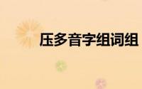 压多音字组词组（压多音字组词）