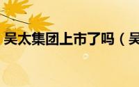 吴太集团上市了吗（吴太集团是上市公司吗）