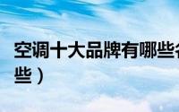 空调十大品牌有哪些名称（空调十大品牌有哪些）