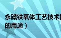永磁铁氧体工艺技术提升培训班（永磁铁氧体的用途）