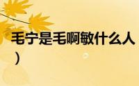 毛宁是毛啊敏什么人（毛宁是毛阿敏的什么人）