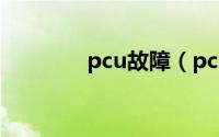 pcu故障（pcu是什么模块）