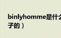 binlyhomme是什么牌子（binee是什么牌子的）
