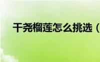 干尧榴莲怎么挑选（干尧榴莲优点缺点）