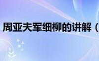 周亚夫军细柳的讲解（周亚夫军细柳白话文）