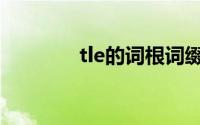 tle的词根词缀（tle的词根）