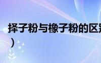 择子粉与橡子粉的区别（橡子粉怎么做成干粉）