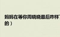 妈妈在等你周晓晓最后咋样了（妈妈在等你周晓晓是谁扮演的）
