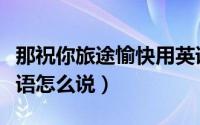 那祝你旅途愉快用英语怎么说（旅途愉快用英语怎么说）