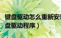 键盘驱动怎么重新安装步骤（怎样重新安装键盘驱动程序）
