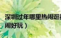 深圳过年哪里热闹逛街（深圳过年哪里比较热闹好玩）