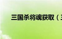 三国杀将魂获取（三国杀将魂怎么得）