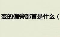 变的偏旁部首是什么（64个常用的偏旁部首）