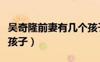吴奇隆前妻有几个孩子了（吴奇隆前妻有几个孩子）