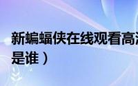 新蝙蝠侠在线观看高清（新蝙蝠侠萨尔马罗尼是谁）