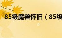 85级魔兽怀旧（85级魔兽世界dps排行榜）