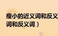 瘦小的近义词和反义词是什么?（瘦弱的近义词和反义词）