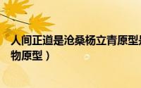 人间正道是沧桑杨立青原型是谁（人间正道是沧桑杨立新人物原型）