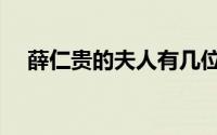 薛仁贵的夫人有几位（薛仁贵夫人是谁）