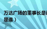 万达广场的董事长是谁呀（万达广场的董事长是谁）