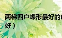 两梯四户蝶形最好的户型（蝶形户型哪个比较好）