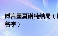 傅言墨夏诺纯结局（傅言墨夏纯诺小说叫什么名字）