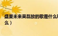 盛夏未来吴磊放的歌是什么歌曲（盛夏未来吴磊放的歌是什么）
