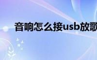 音响怎么接usb放歌（音响如何接U盘）