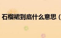 石榴裙到底什么意思（石榴裙下是什么意思）