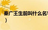 秦广王生前叫什么名字呢（秦广王生前叫什么）