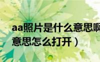 aa照片是什么意思啊（照片是AAE类型什么意思怎么打开）