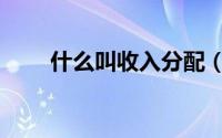 什么叫收入分配（什么是收入分配）