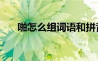 啪怎么组词语和拼音（啪字怎么组词）