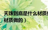 天珠到底是什么材质做的呢（天珠到底是什么材质做的）