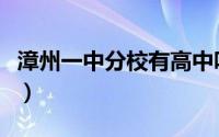 漳州一中分校有高中吗（漳州一中有几个分校）
