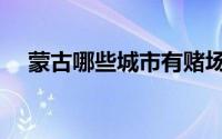 蒙古哪些城市有赌场（蒙古有哪些城市）