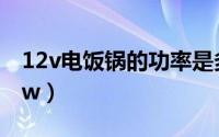 12v电饭锅的功率是多少（12v电饭锅是多少w）