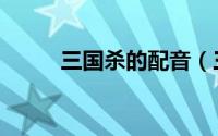 三国杀的配音（三国杀配音是谁）