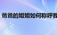 爸爸的姐姐如何称呼我（爸爸的姐姐怎么称）